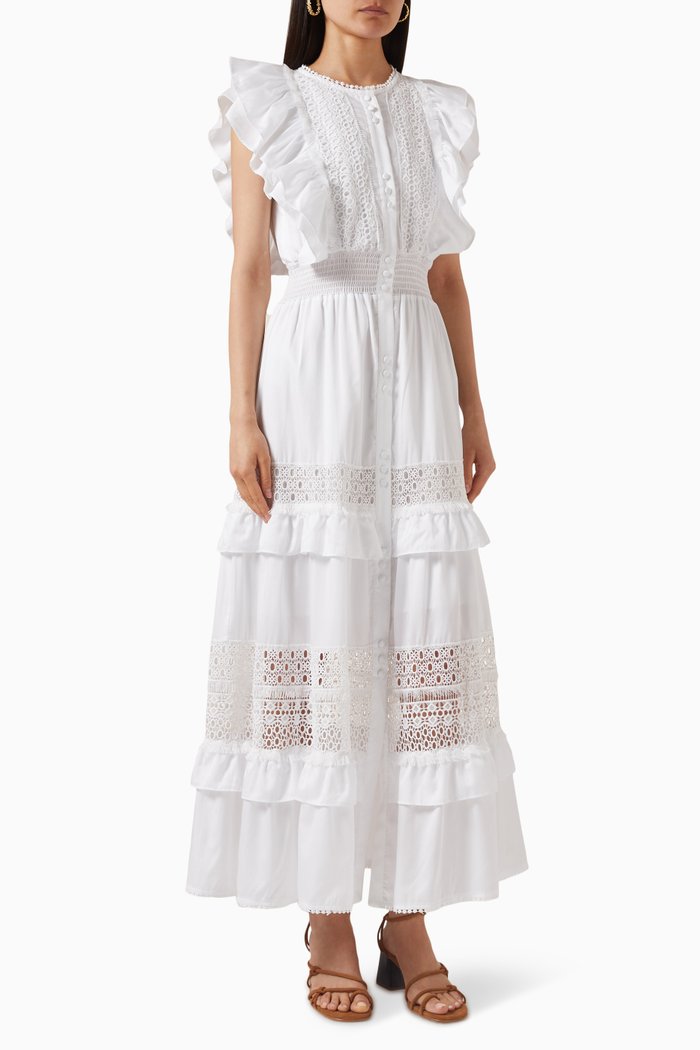 

Lace Maxi Dress, White
