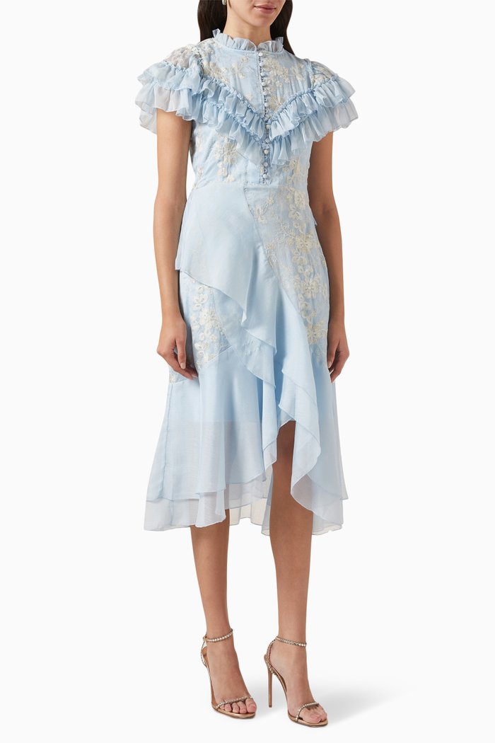 

Lace Midi Dress, Blue