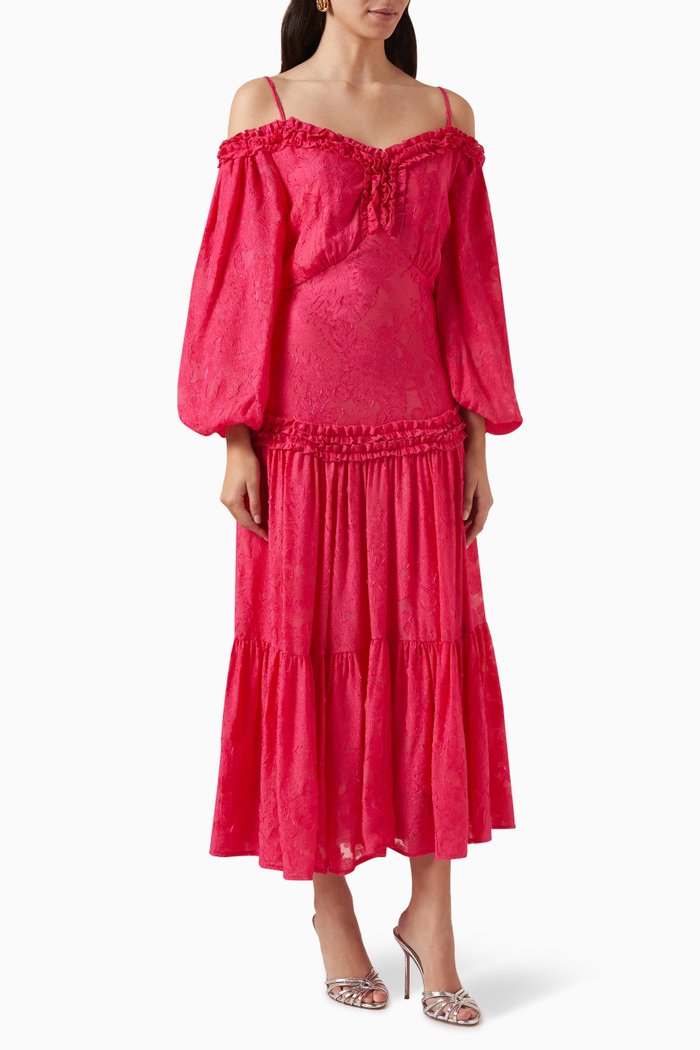 

Lace Maxi Dress, Pink