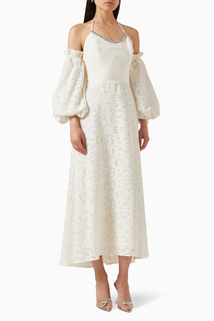 

Lace Maxi Dress, White