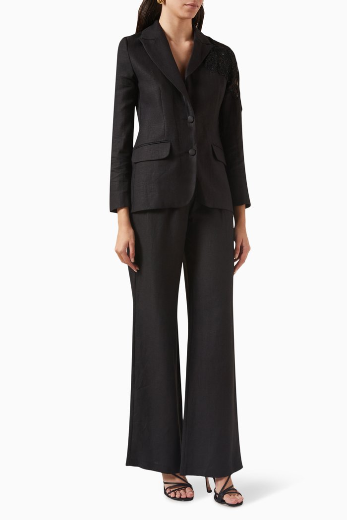 

Blazer & Pant Set, Black