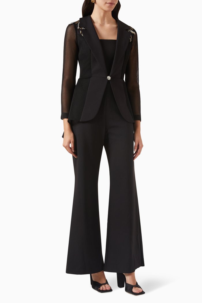 

Embellished Jumpsuit, Black