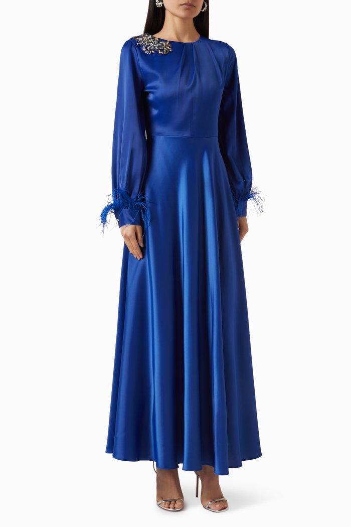 

Embellished Gown, Blue