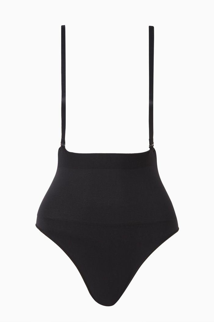 

Core Control High Waist Thong, Black