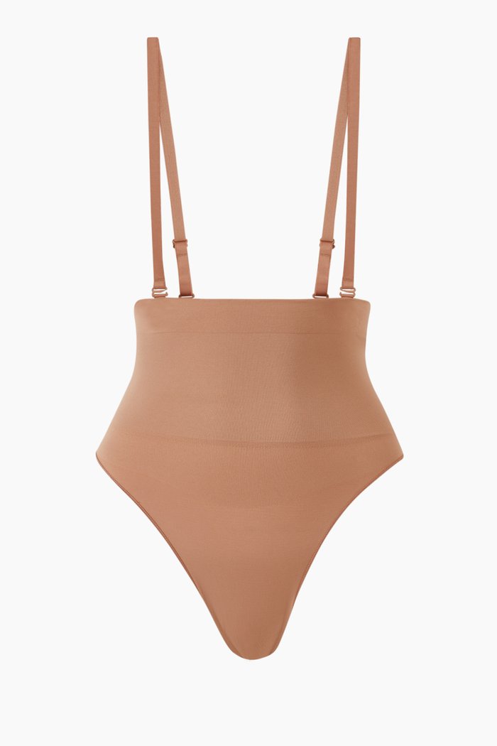 

Core Control High Waist Thong, Brown