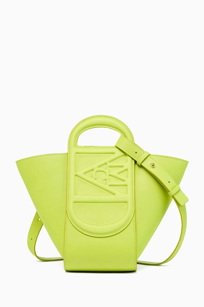 

Mini Mode Travia Tote in Spanish Nappa Leather, Green