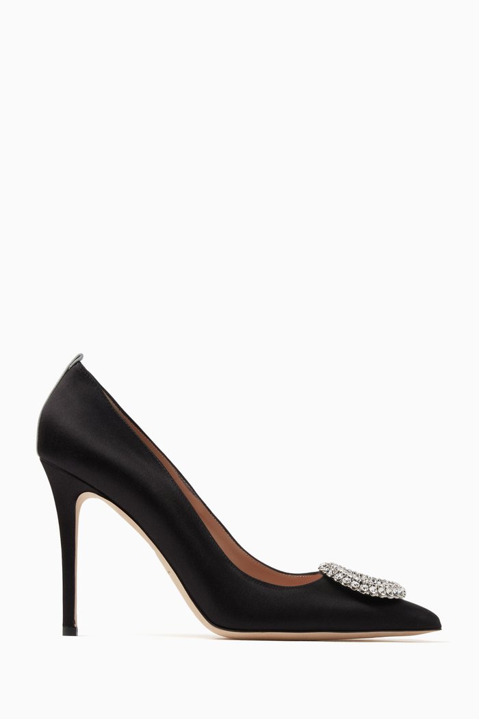 

Noussa 100 Pumps in Satin, Black