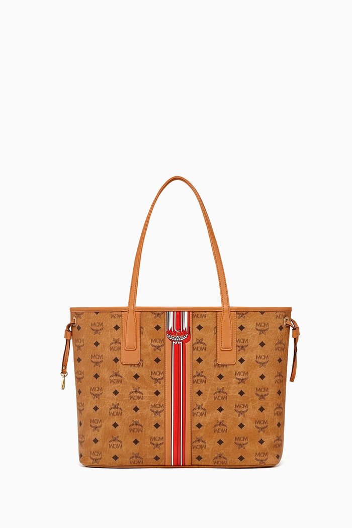 

Medium Reversible Liz Shopper in Visetos, Brown