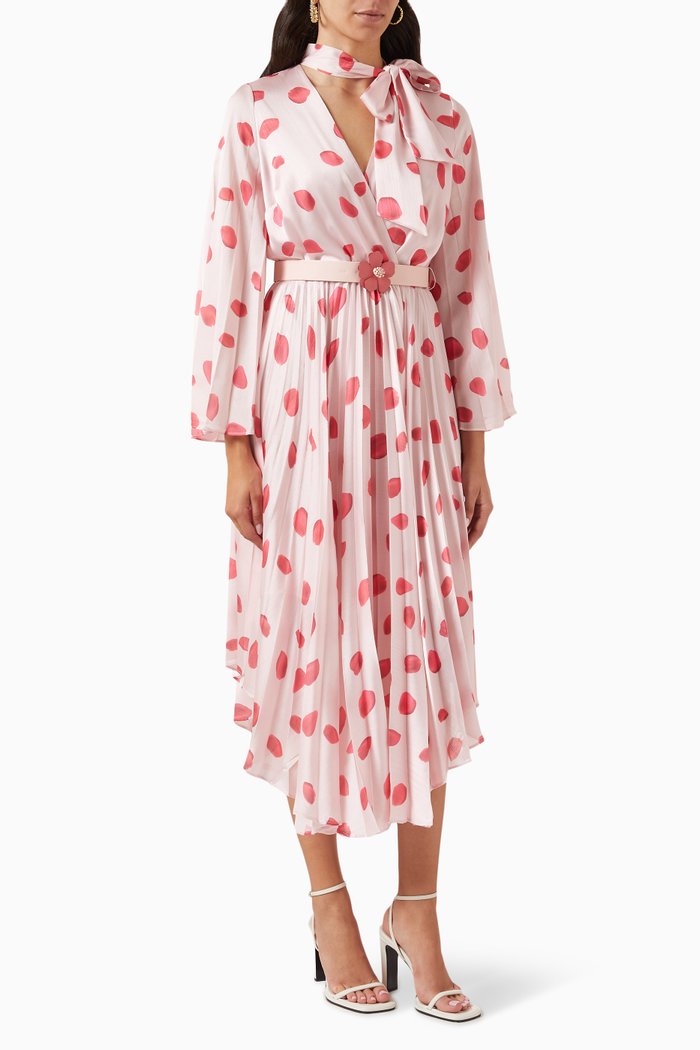 

Polka-dot Dress, White