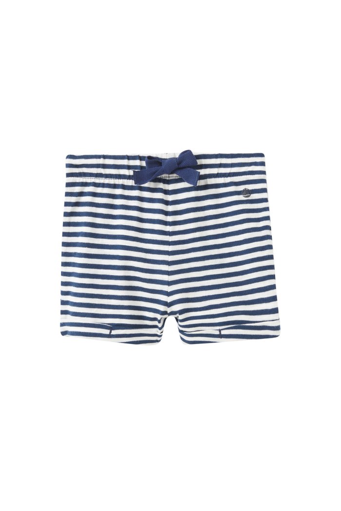 

Stripy Shorts in Slub Jersey, Multicolour