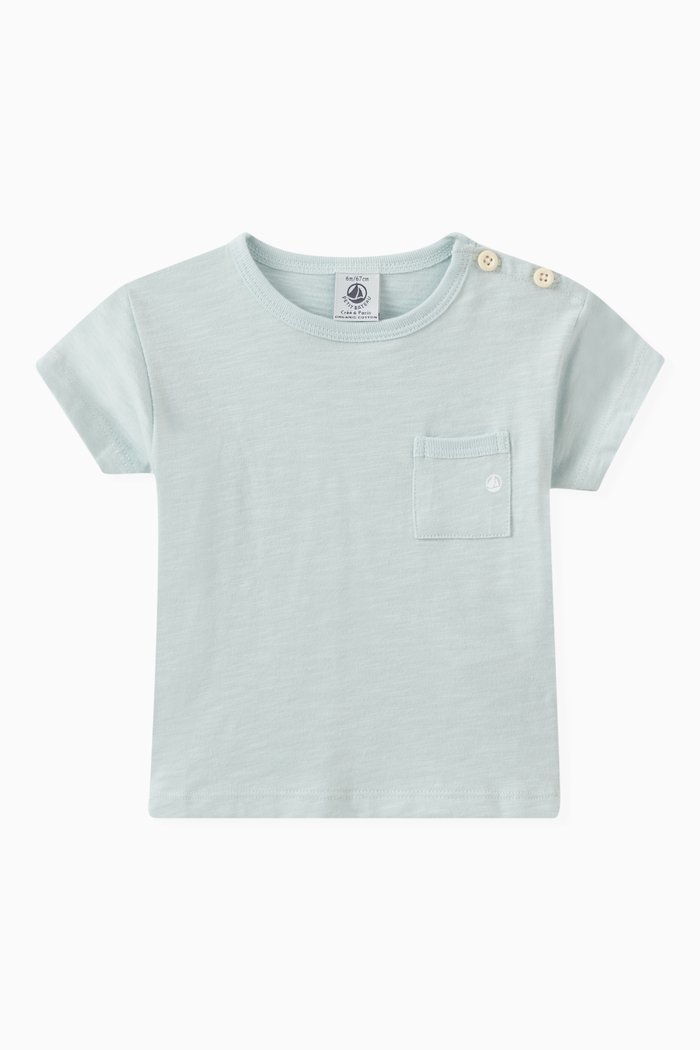 

Patch Pocket T-shirt in Slub Jersey, Green