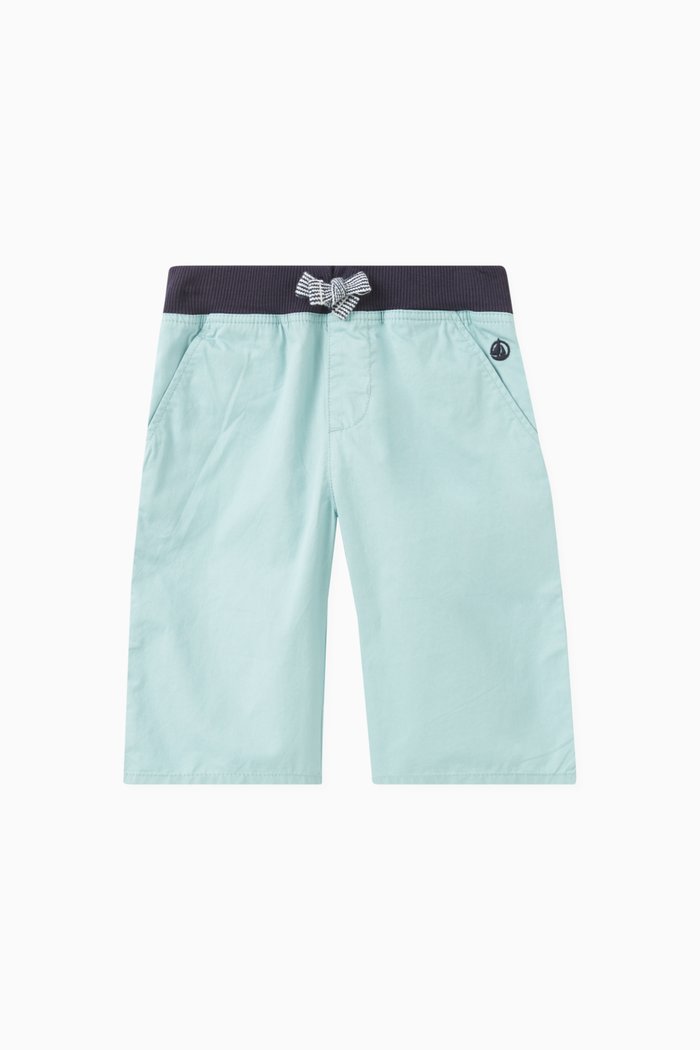 

Bermuda Shorts in Cotton Serge, Green