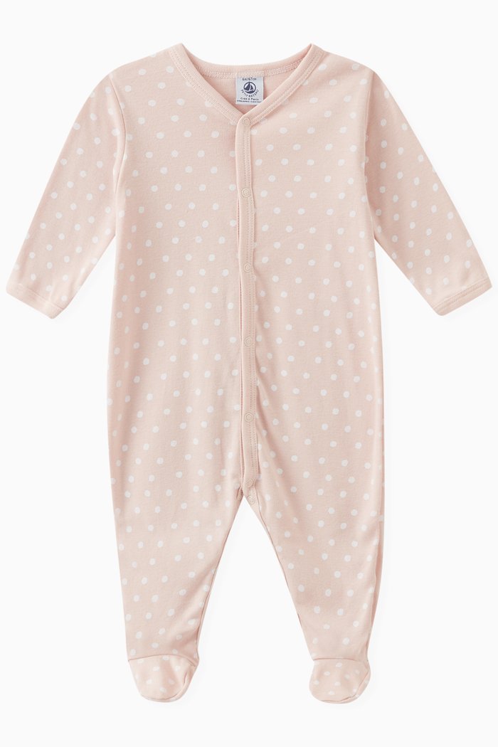 

Polka Dots Sleepsuit in Cotton, Multicolour