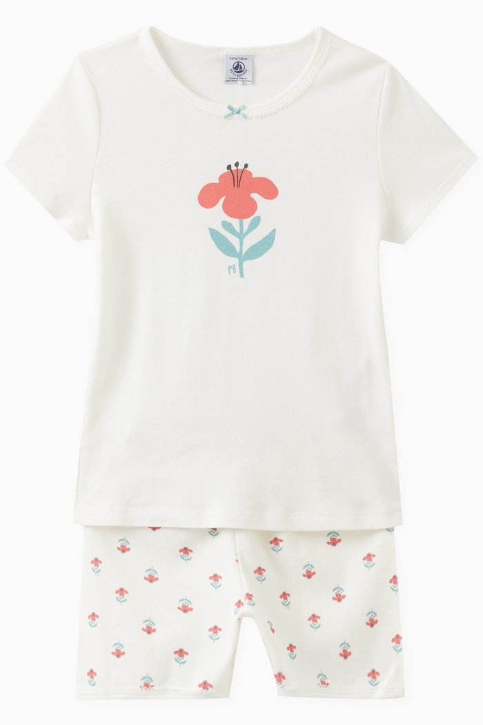 

Floral Print Pyjamas in Cotton, Set of 2, Multicolour