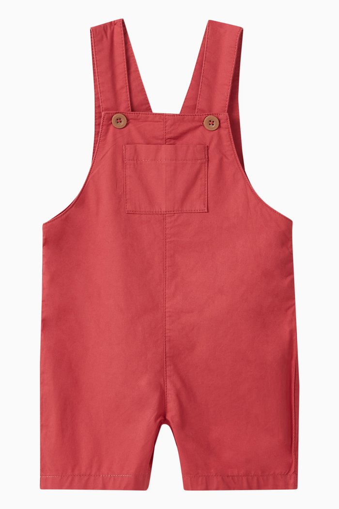 

Serge Dungaree Shorts in Cotton, Pink