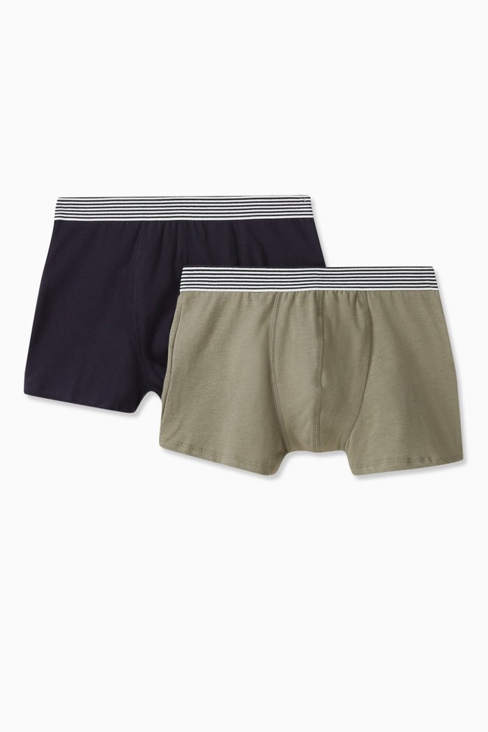 

Assorted Boxer Shorts in Cotton, Set of 2, Multicolour