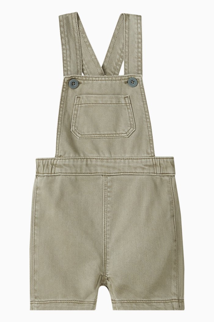 

Dungaree Shorts in Denim, Green