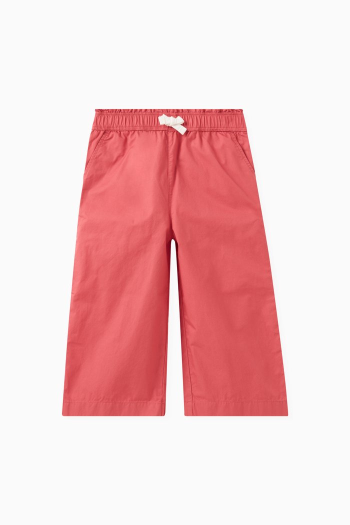 

Drawstring Trousers in Cotton Serge, Pink