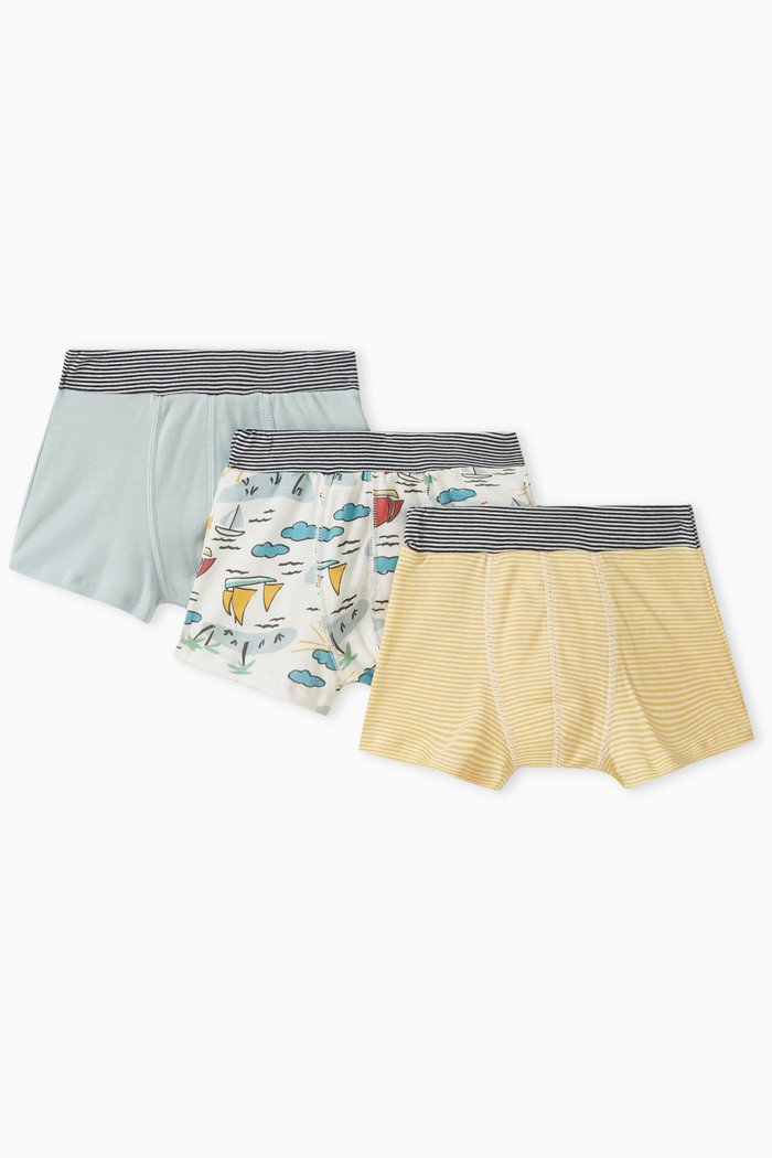 

Boxer Shorts in Cotton, Set of 3, Multicolour