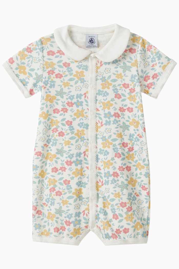 

Floral Playsuit in Cotton, Multicolour