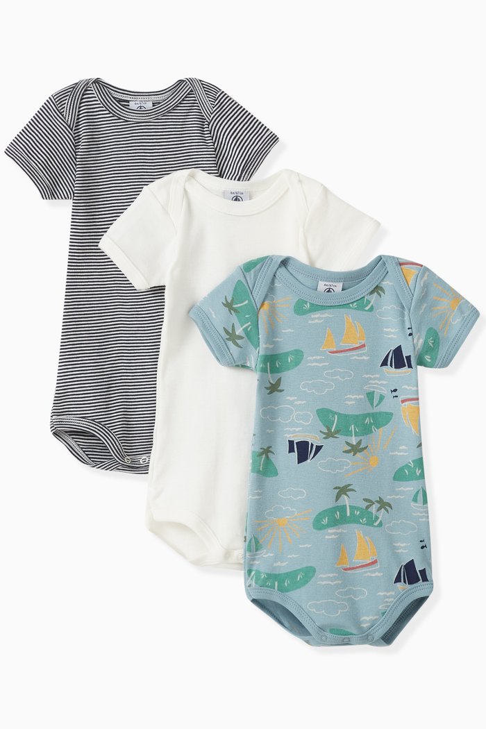 

Bodysuit in Cotton, Set of 3, Multicolour