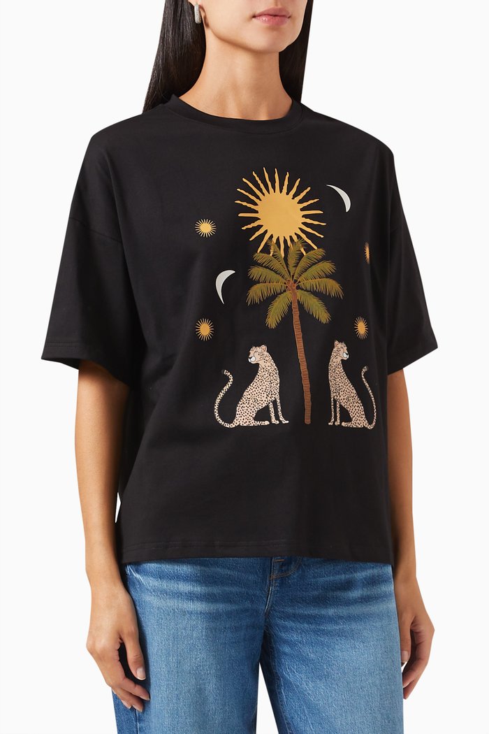 

Running Wild T-shirt in Jersey, Black