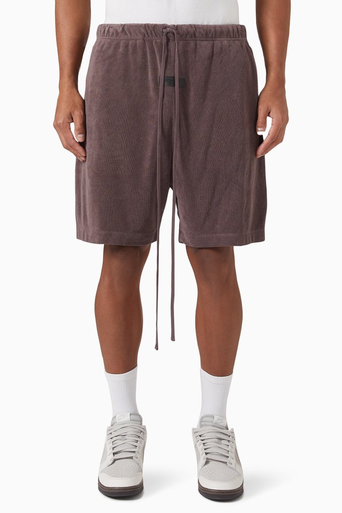 

Essentials Shorts in Terry Cloth, Purple