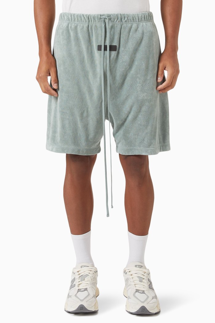 

Essentials Shorts in Terry Cloth, Blue