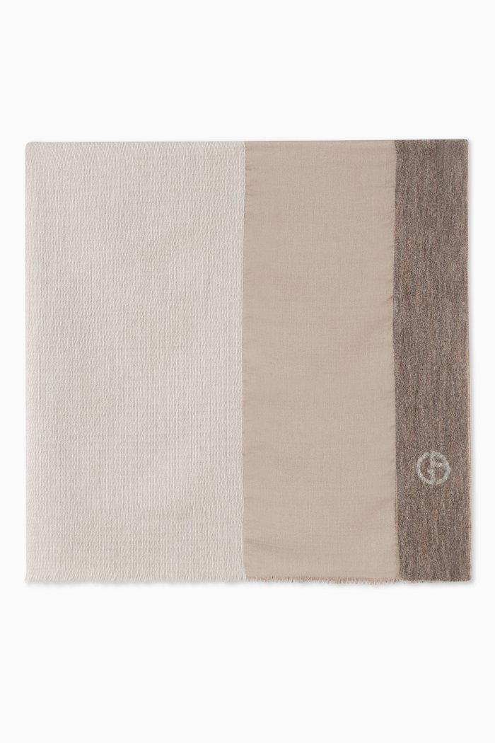 

Woven Scarf in Silk, Neutral