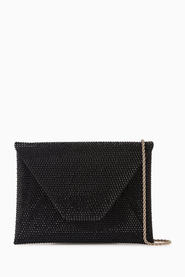 

Clutch Rhinestones Envelope Bag, Black