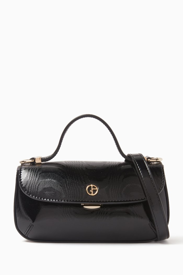 

La Prima Crossbody Bag in Calf Leather, Black
