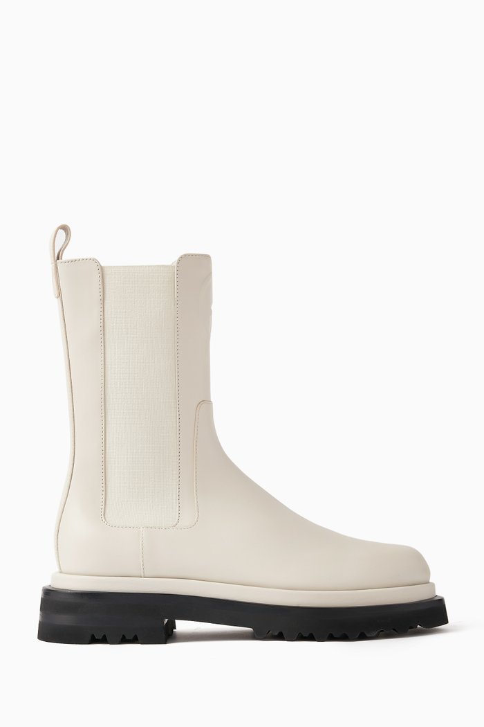Hi Boots in Patent Leather, Grey