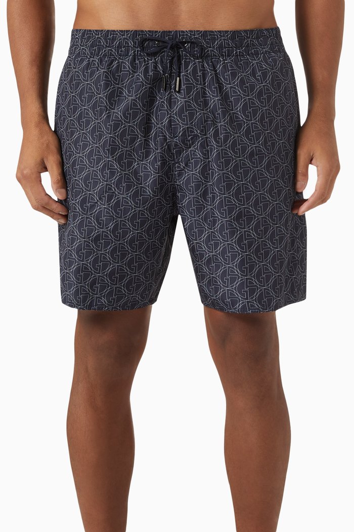 

Logo Swim Shorts in Nylon, Blue