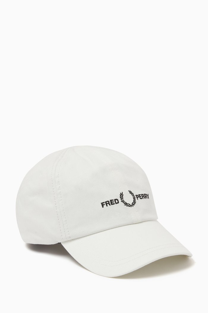 

Logo Baseball Cap in Twill, White