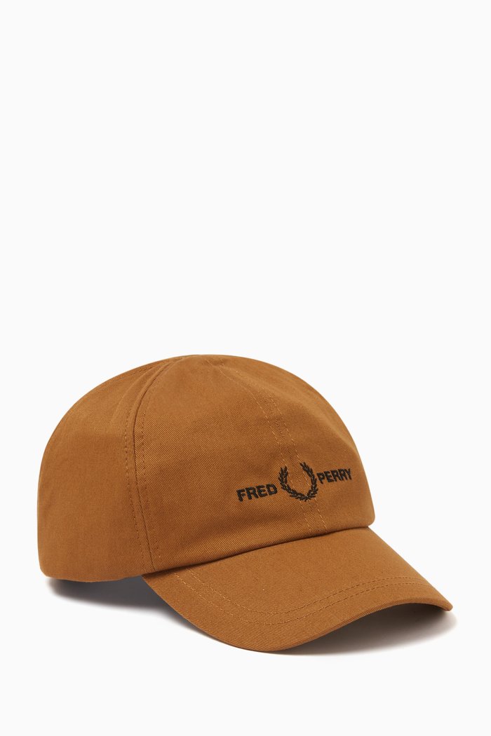 

Logo Baseball Cap in Twill, Brown