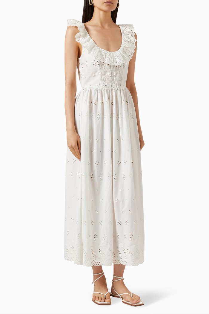 

Farah Dress in Cotton, White