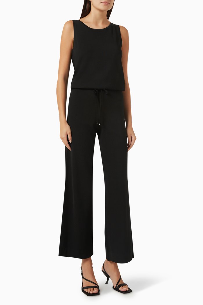 

Jumpsuit in Viscose Blend, Black