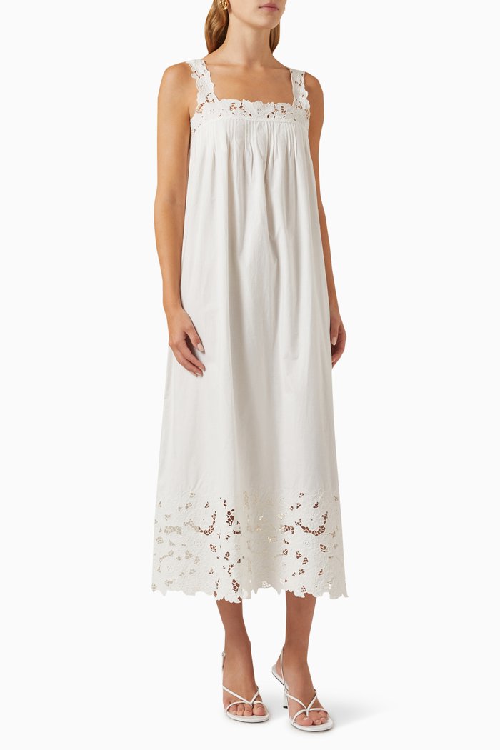 

Ellen Dress in Cotton, White