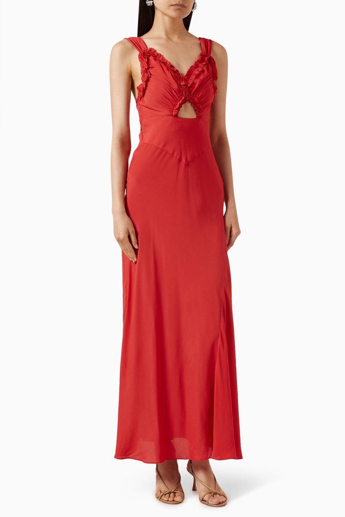 

Amoretta Dress in Viscose, Red