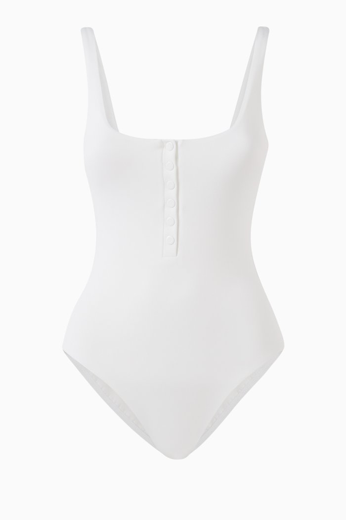 Taormina One-piece Swimsuit, White