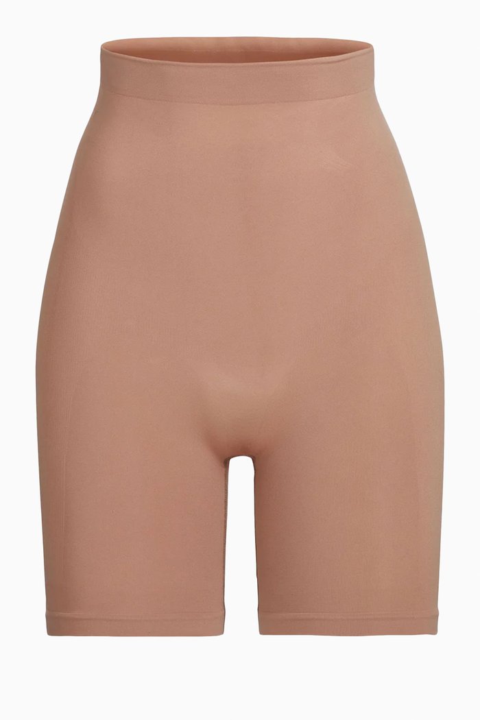 Seamless Sculpt Above-the-knee Short, Brown