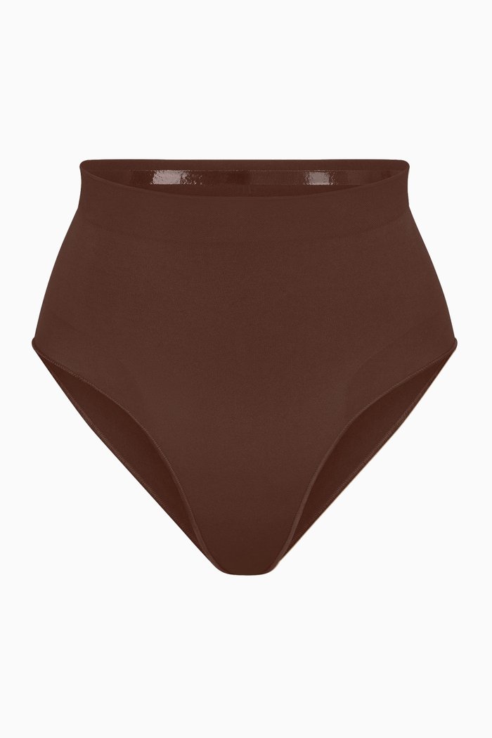 

Seamless Sculpt Mid-waist Briefs, Brown