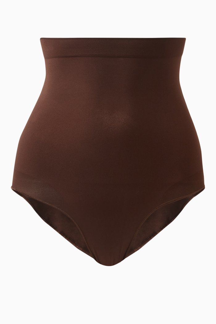 

Seamless Sculpt High-waist Brief, Brown