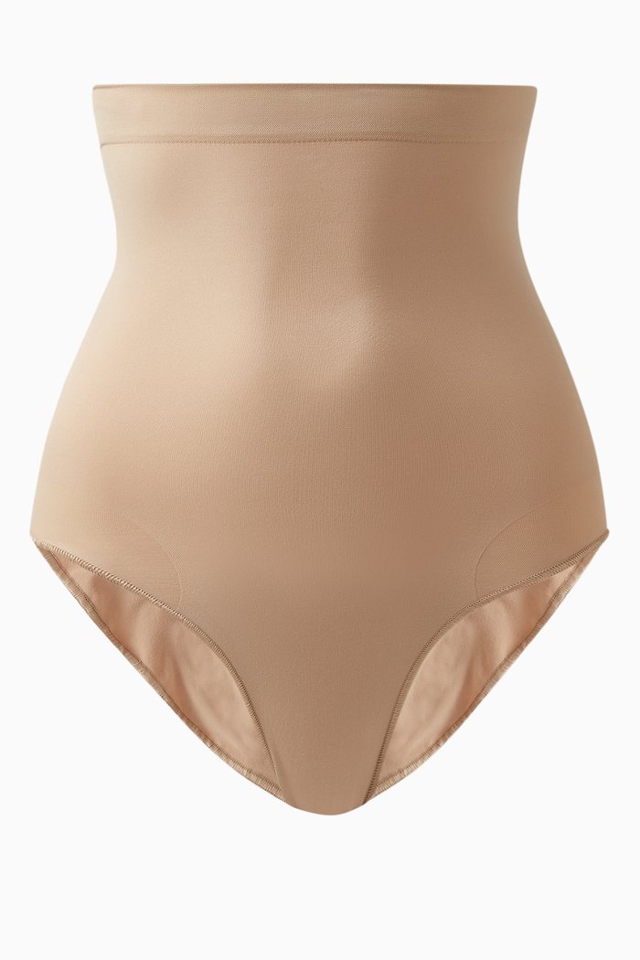 

Seamless Sculpt High-waist Brief, Brown