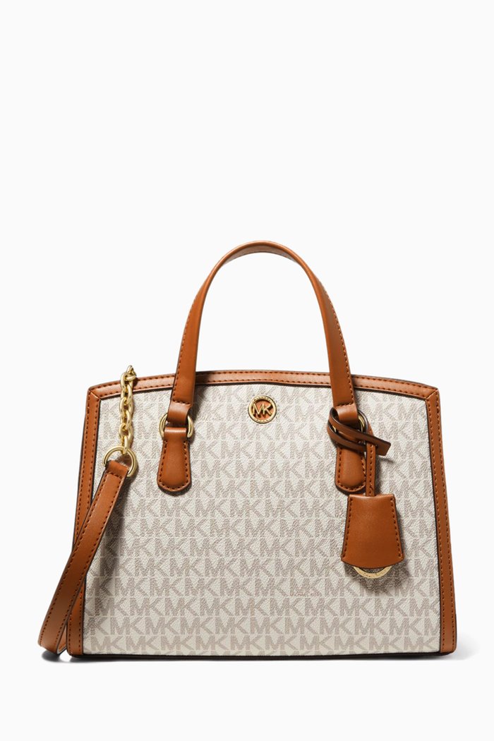 

XSmall Chantal Messenger Bag in Leather, White