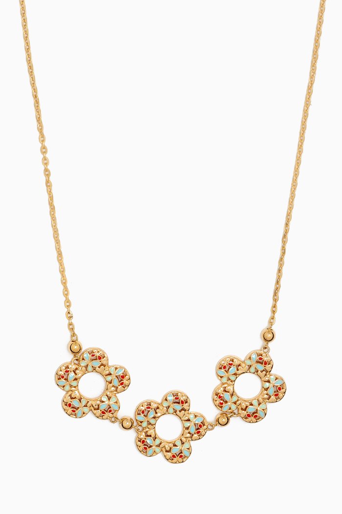 

Farfasha Bloom Three Motif Necklace in 18kt Gold, Yellow