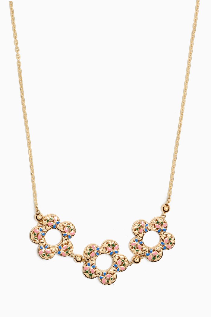

Farfasha Bloom Three Motif Necklace in 18kt Gold, Yellow