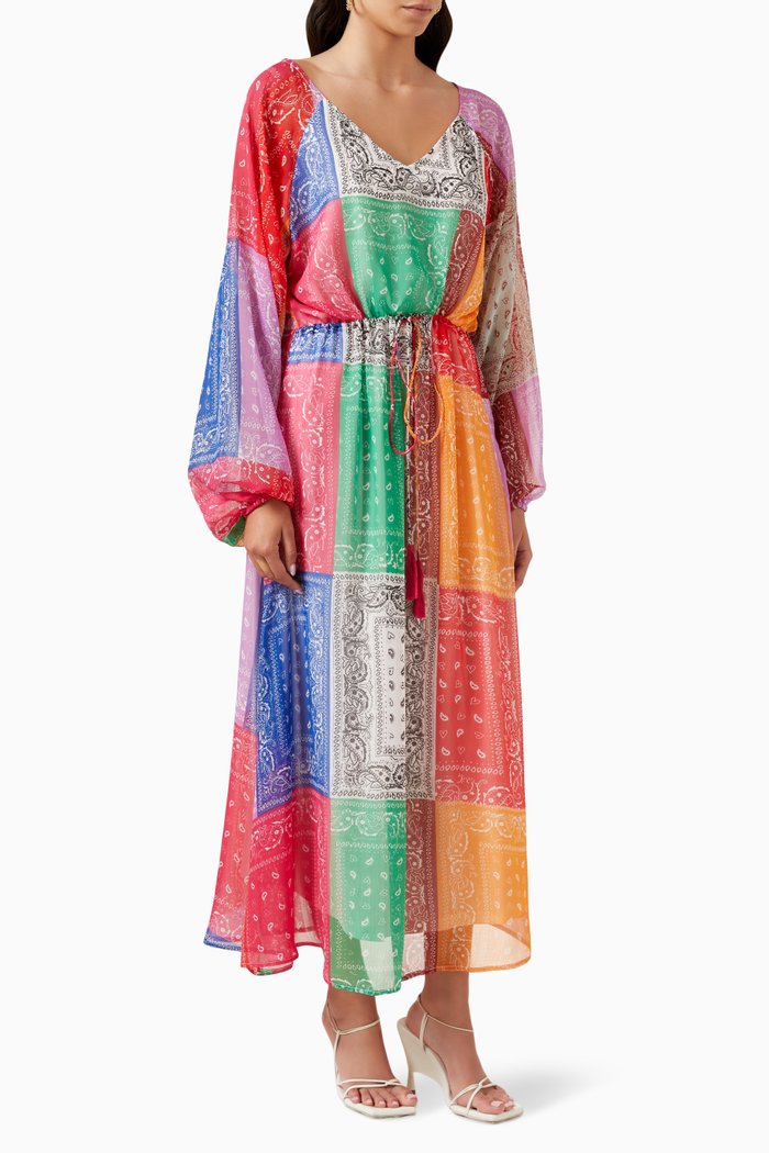 

Multi Bandana Riri Maxi Dress, Multicolour