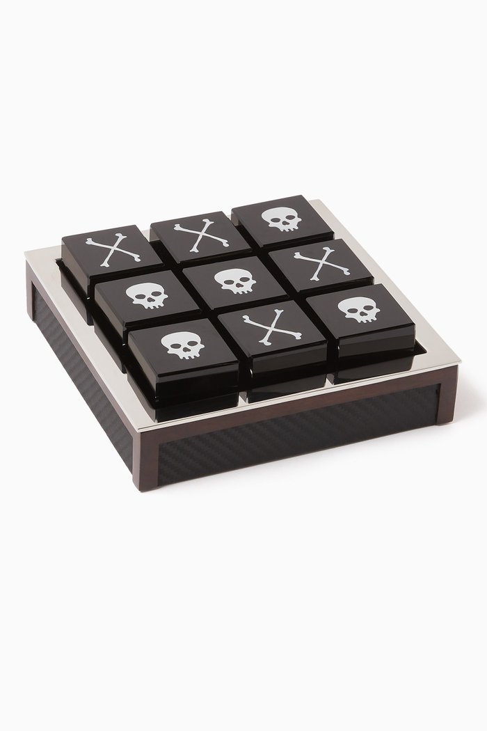 

Sutton Tic-Tac-Toe in Carbon & Wood, Black