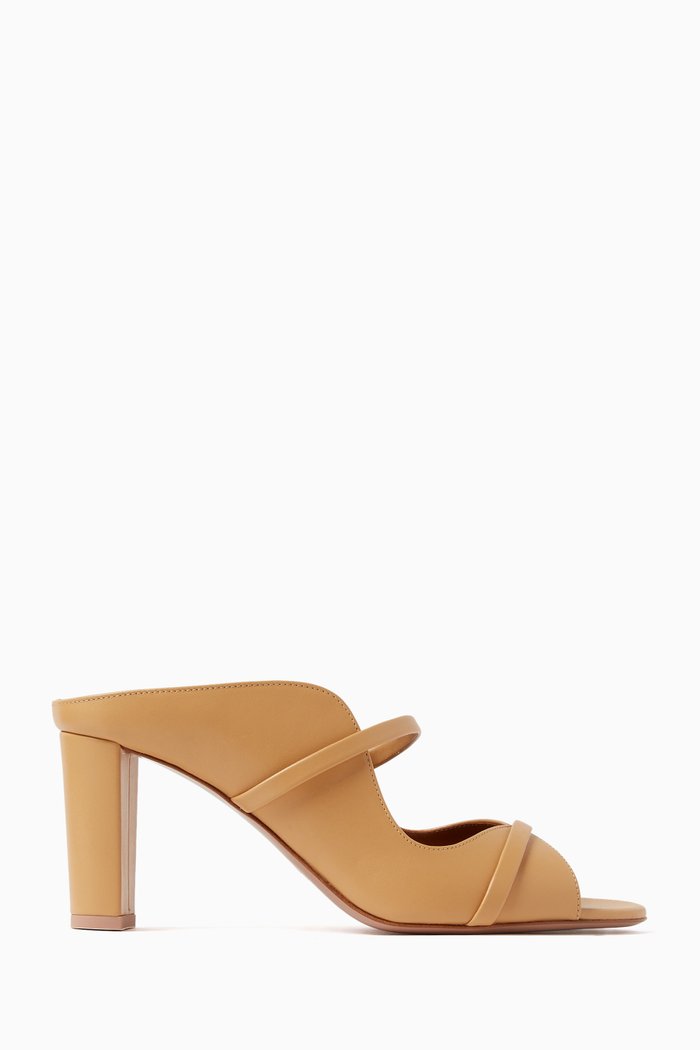 

Norah 70 Mule Sandals in Leather, Neutral
